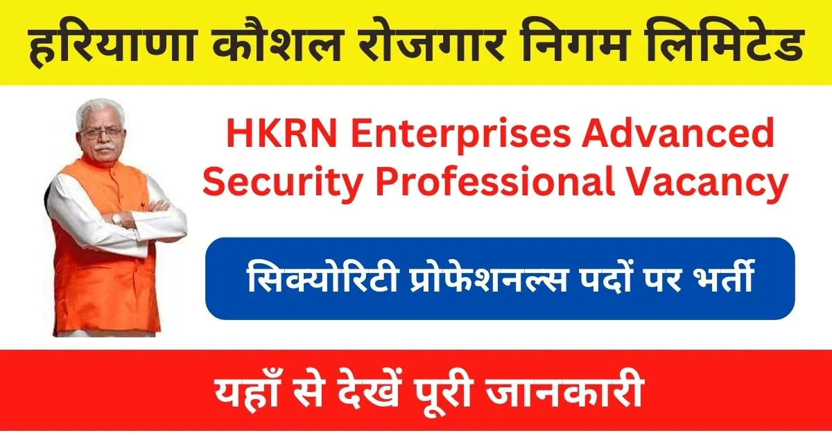 HKRN Enterprises Advanced Security Professional Vacancy 2023